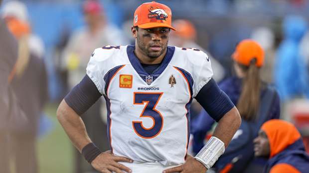 Russell Wilson en derrota ante Carolina Panthers